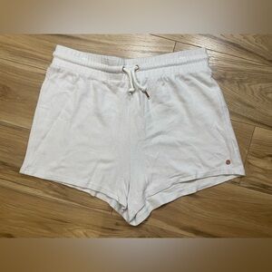 Volcom Ivory White Fleece Athletic Shorts